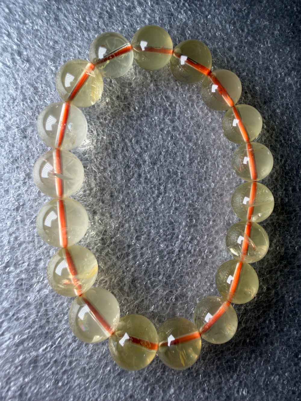 Beautiful 11MM Citrine Natural Crystal Bracelet